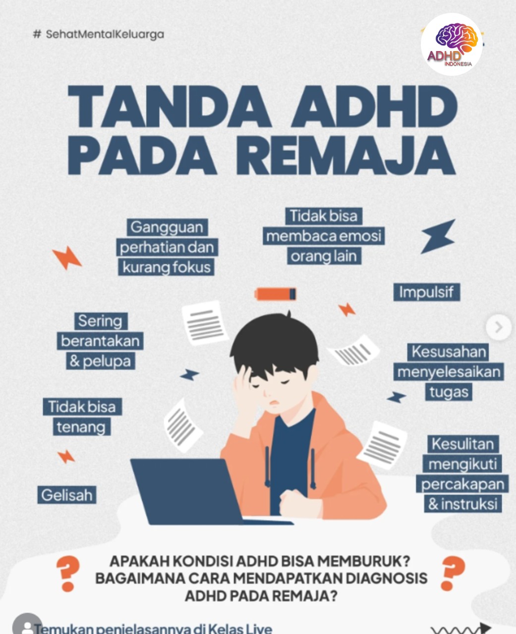 Screening ADHD Non-Diagnostik: Edukasi Awal bagi Orang Tua di Kota Pekanbaru